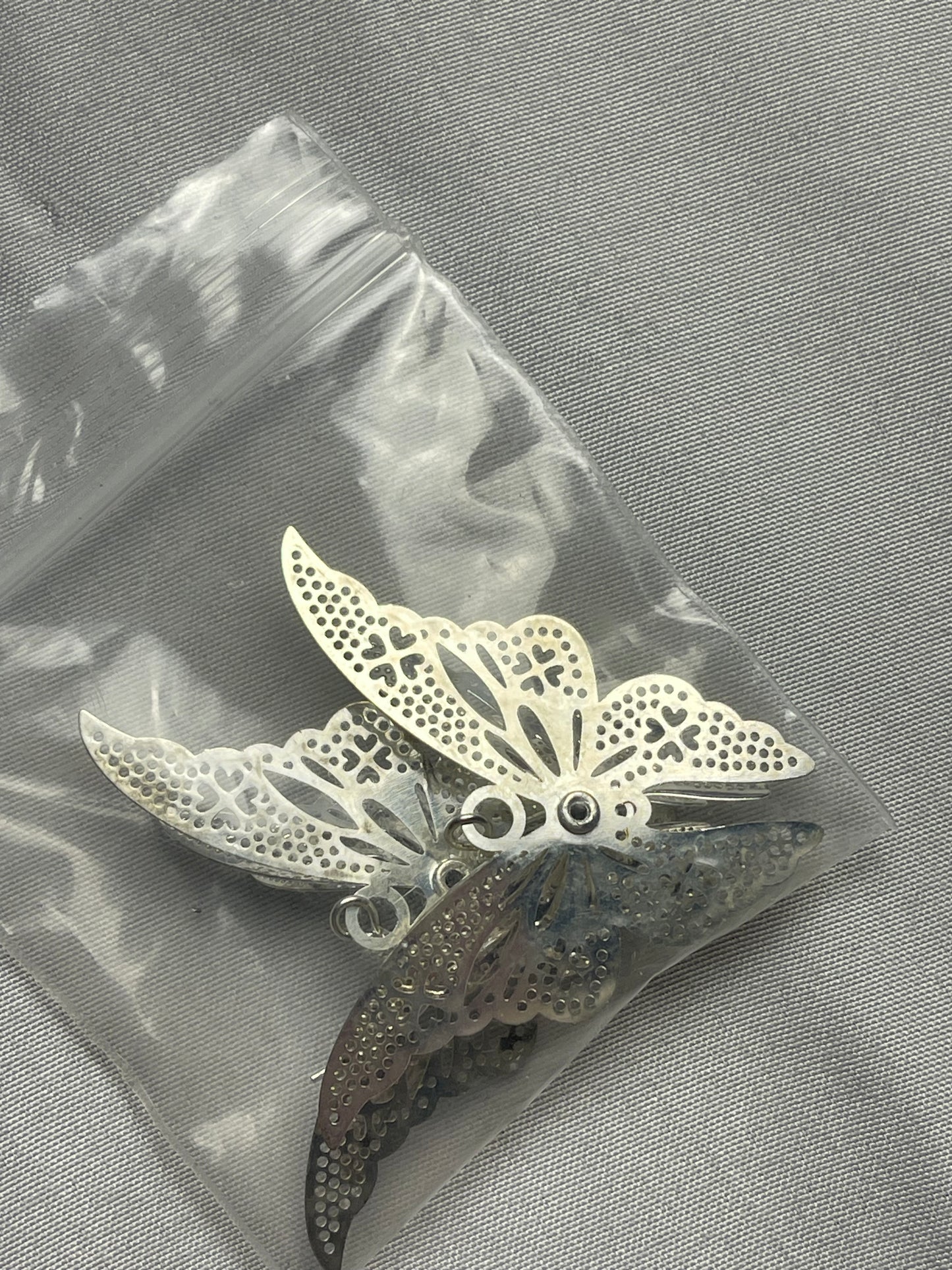 Women’s beautiful silver butterfly earrings lightweight