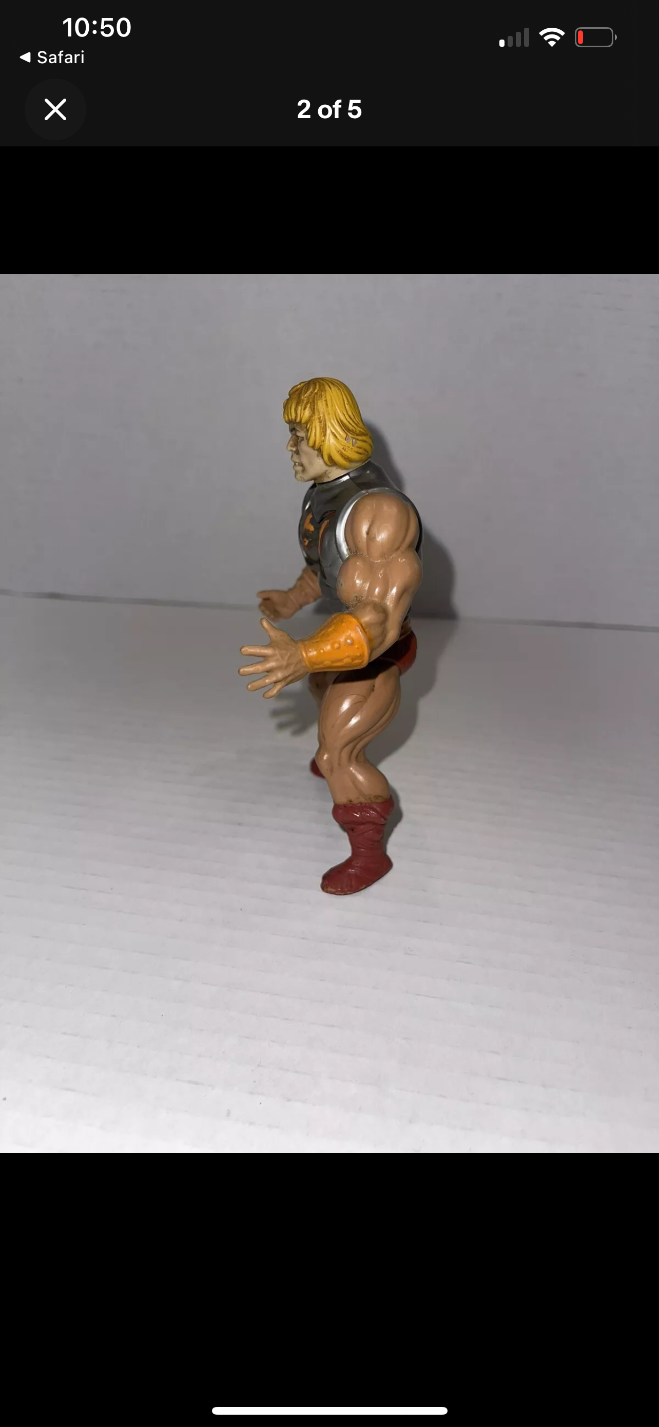 1983 Vintage MOTU Mattel Battle Armor He-Man Soft Head
