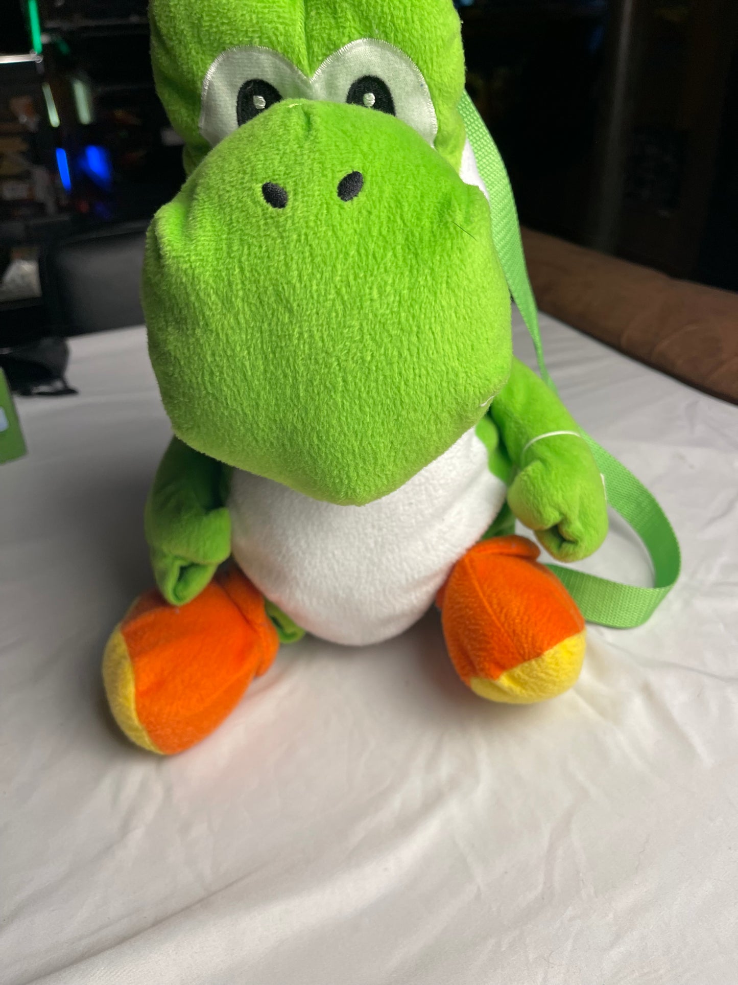 Super Mario Bros Nintendo Yoshi Plush Backpack 16” Stuffed Animal Purse 2011
