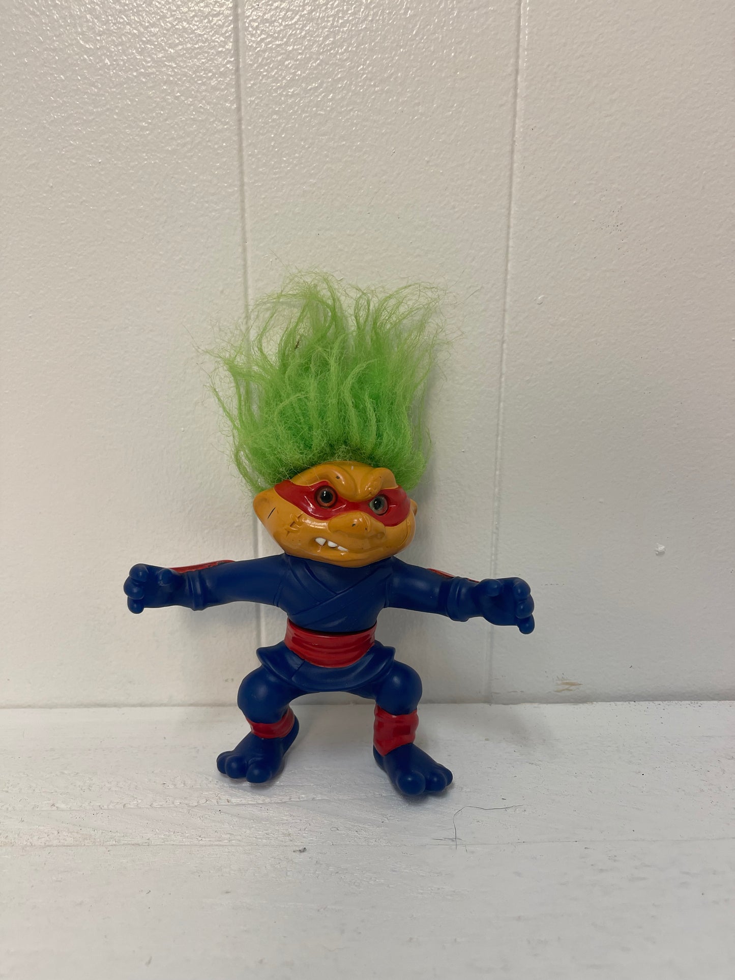 1992 Hasbro Battle Trolls Nunchuk Troll Action Figure 4.5"