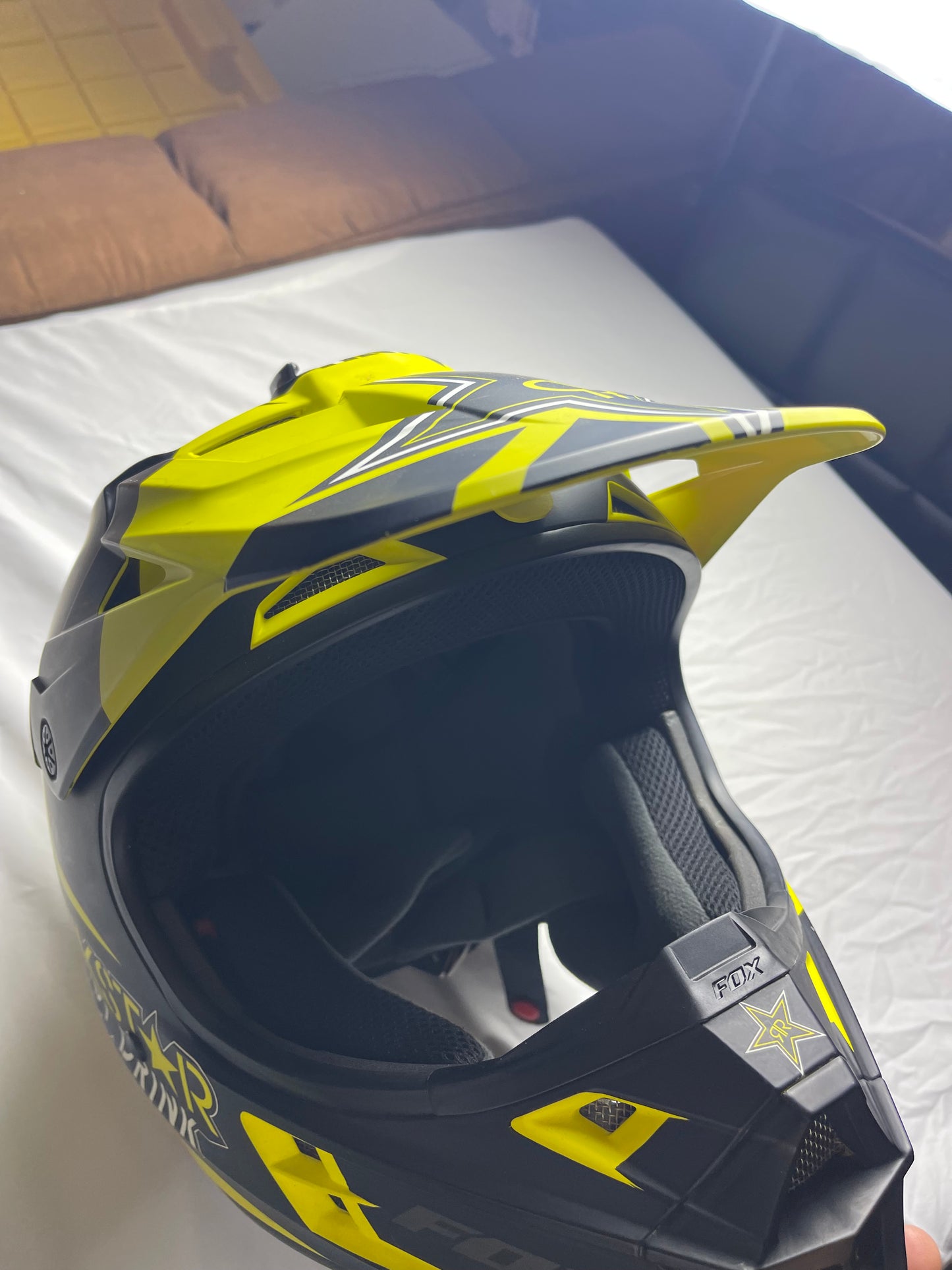 Fox V1 Rockstar Energy Drink MTX Helmet Size XL
