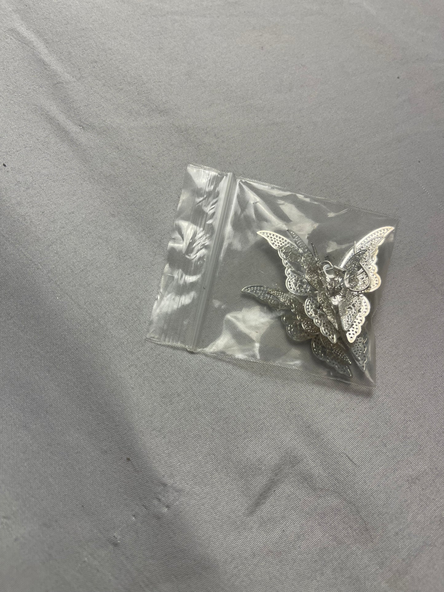 Women’s beautiful silver butterfly earrings lightweight