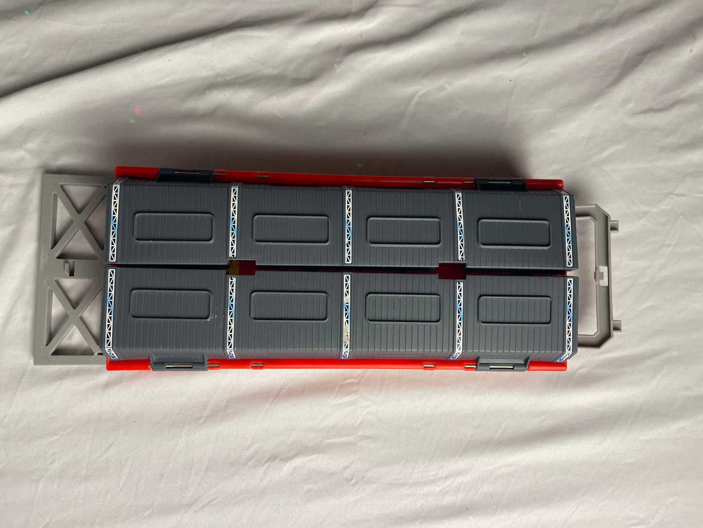 Vintage Mattel Hot Wheels Drag Track Launcher 1997 Red Goodyear Simpson Champion (incomplete)