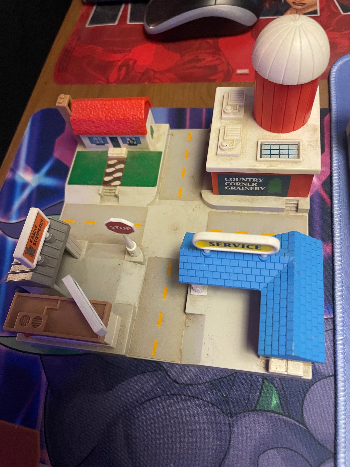 3 Micro Machine Playsets incomplete with random cars