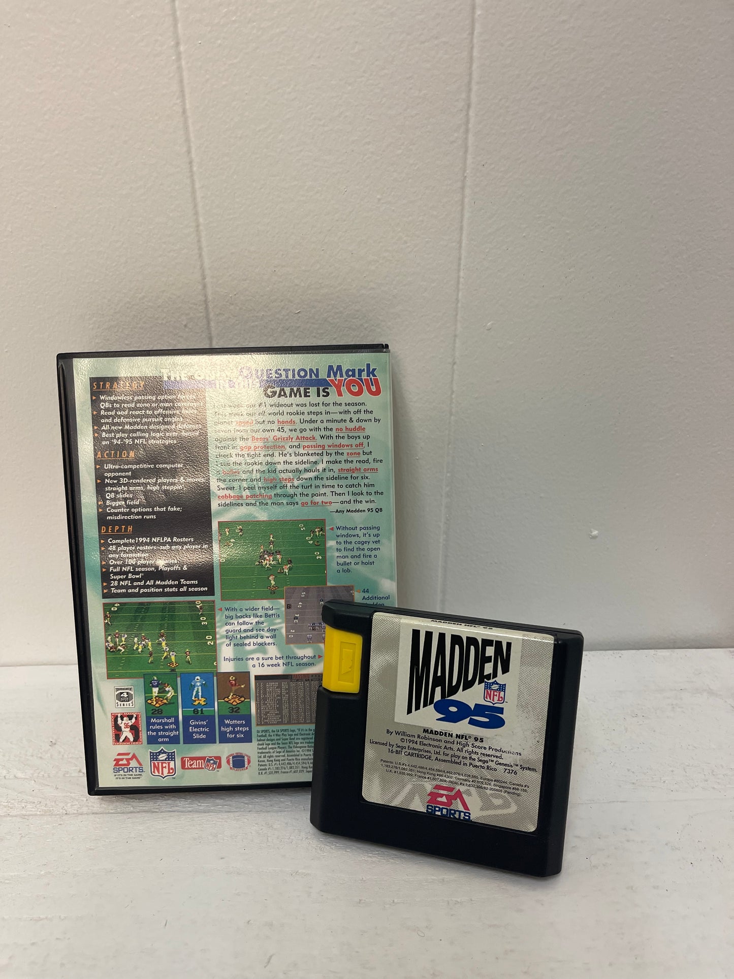 Sega Genesis Madden NFL ‘95 CIB Complete Tested & Working Authentic EA Sports