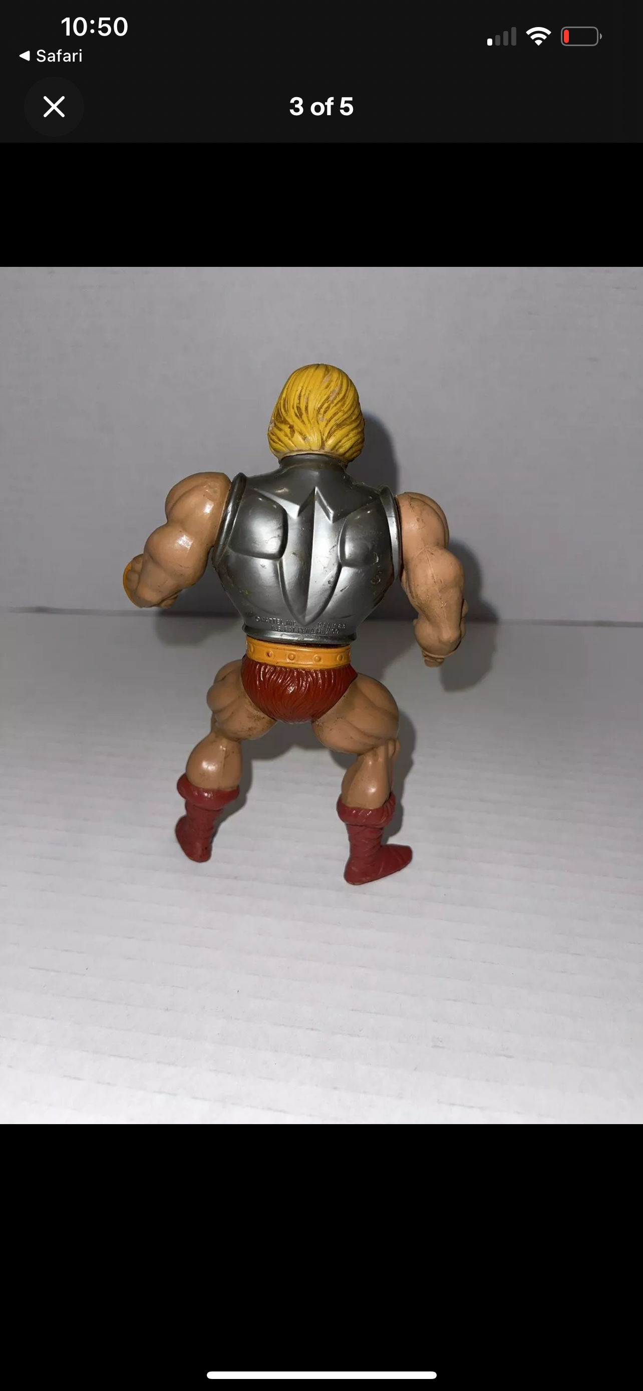 1983 Vintage MOTU Mattel Battle Armor He-Man Soft Head