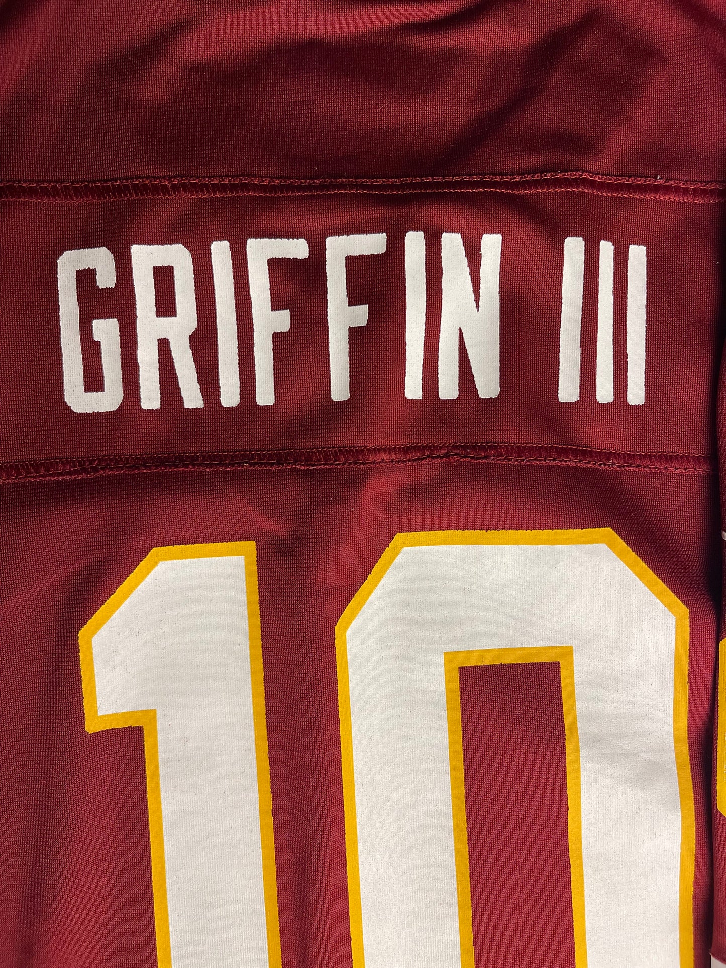 Nike #10 (RG3) Washington Redskins jersey size (youth)XL