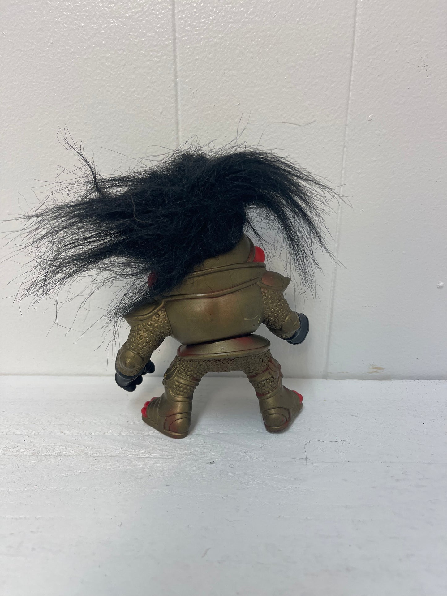 Battle Trolls Sir Knight Trollahad Golden Knight Red Face Figure Hasbro Vtg 1992