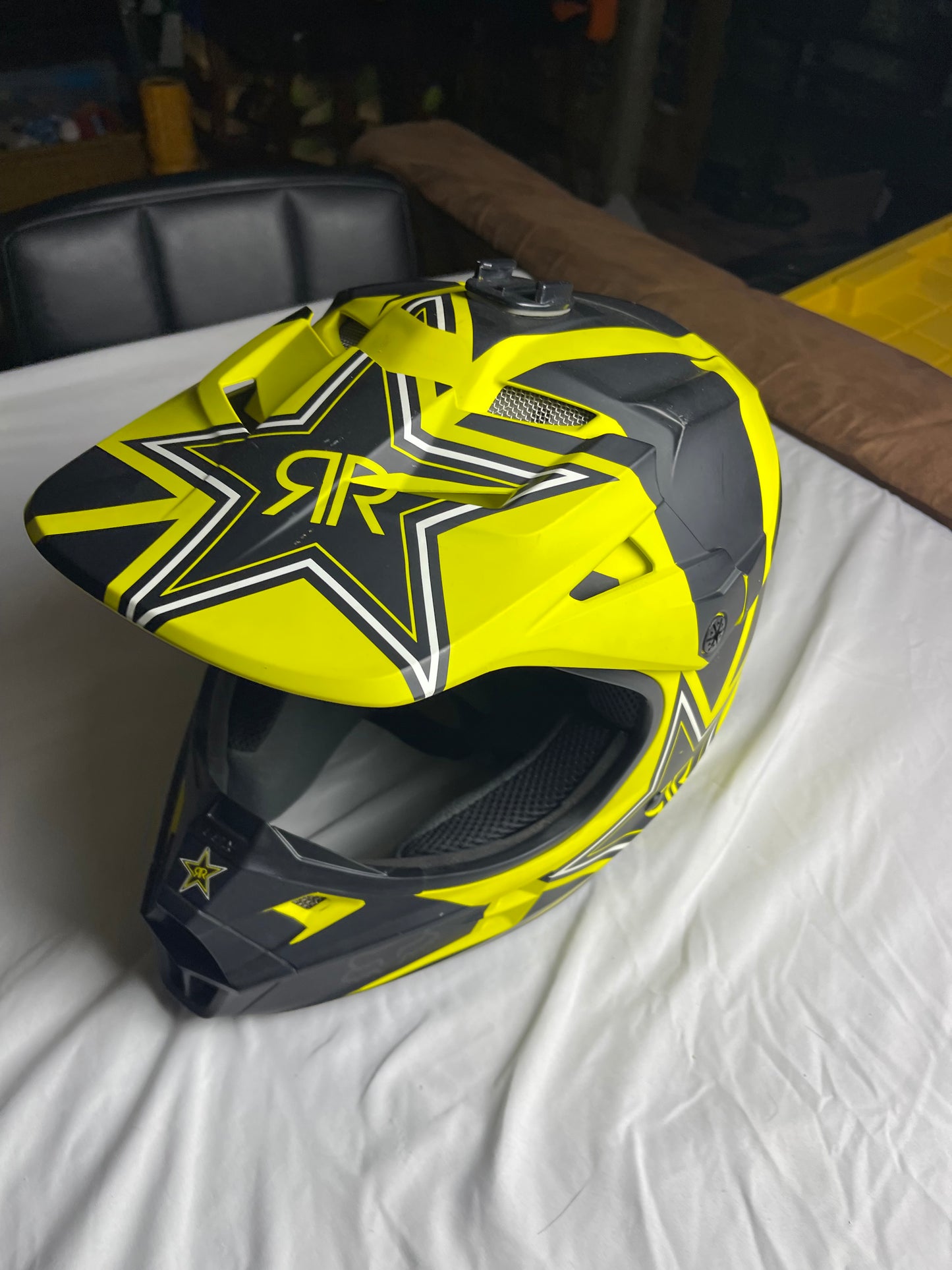Fox V1 Rockstar Energy Drink MTX Helmet Size XL