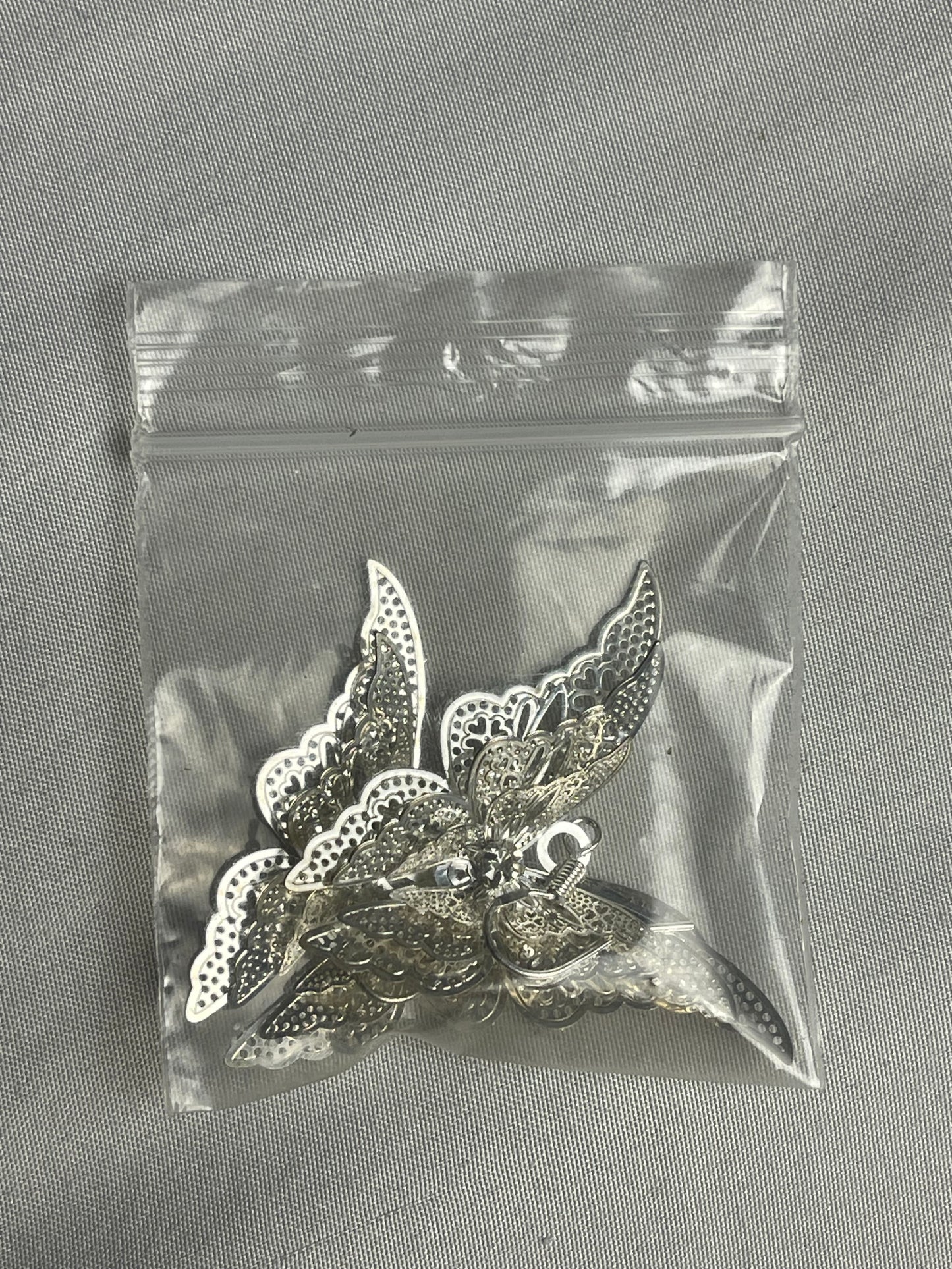 Women’s beautiful silver butterfly earrings lightweight