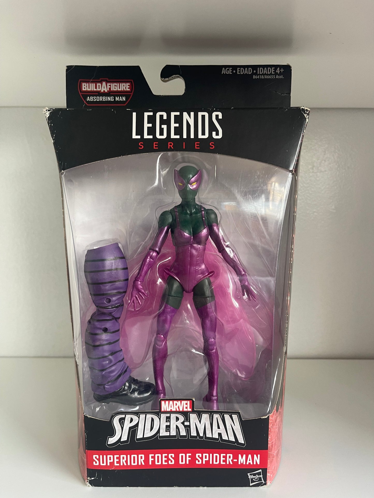 2016 HASBRO SPIDER-MAN MARVEL LEGENDS ABSORBING MAN BEETLE 6" ACTION FIGURE MIP