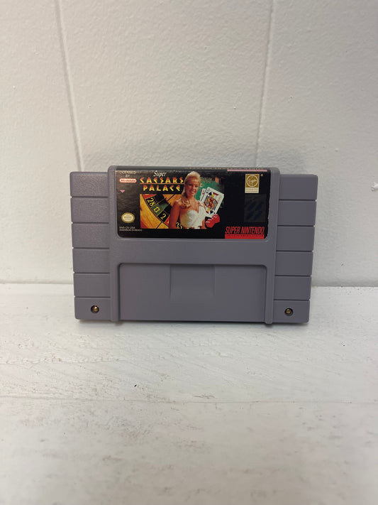 SUPER CAESARS PALACE - Super Nintendo Game - Used - Cartridge Only - TESTED