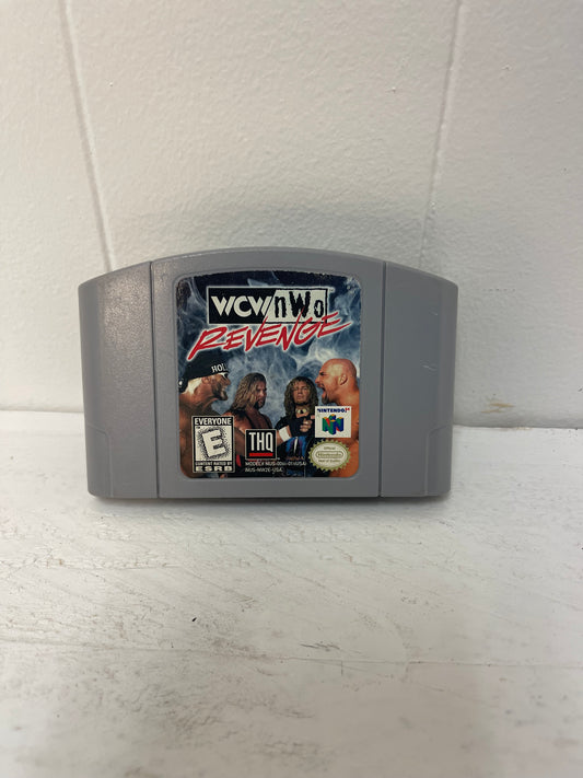 WCW/NWO Revenge Nintendo N64 - Tested Working Clean! Vintage 90s Wrestling Game