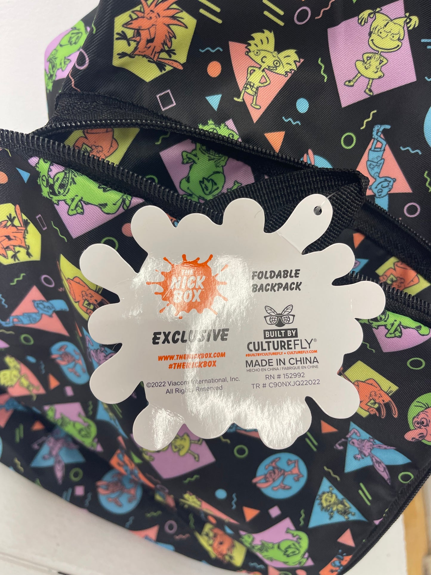 Nickelodeon Lightweight Portable Travel Packable Daypack Backpack The Nick Box