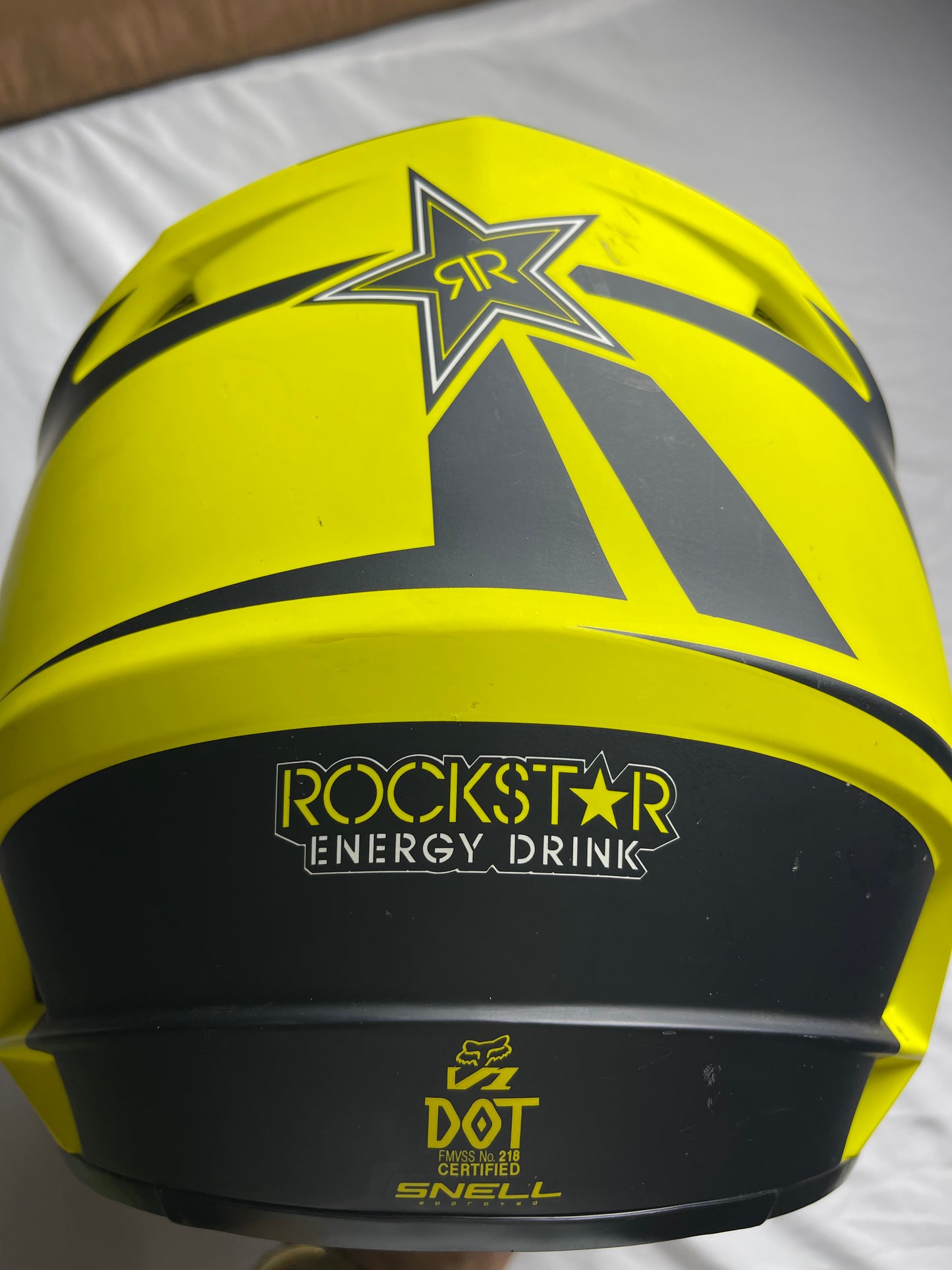 Fox V1 Rockstar Energy Drink MTX Helmet Size XL