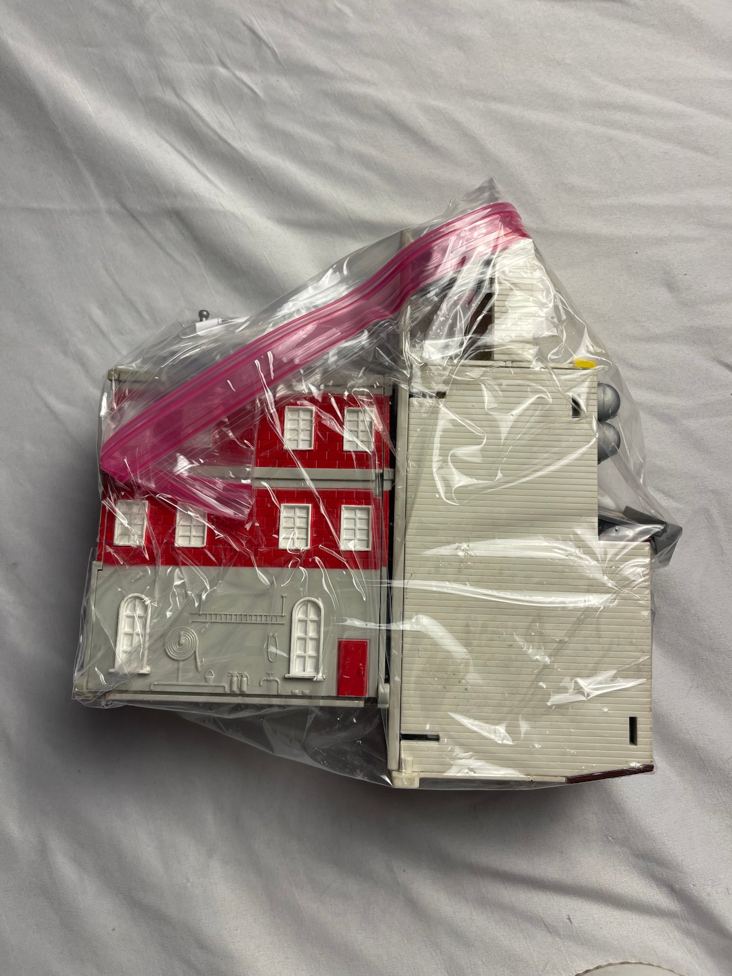 Galoob Micro machine fire station and gas station light up playsets lot