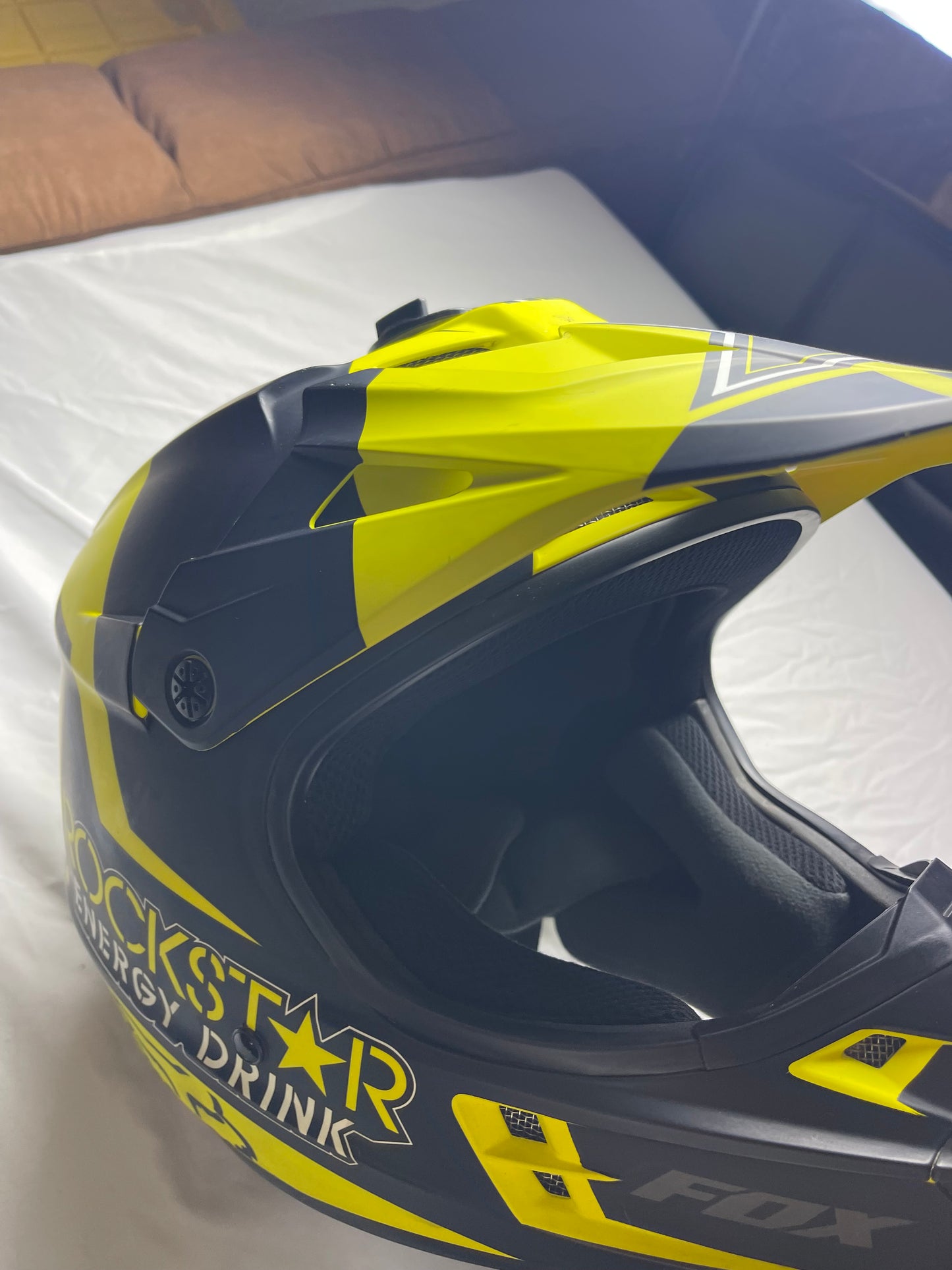 Fox V1 Rockstar Energy Drink MTX Helmet Size XL