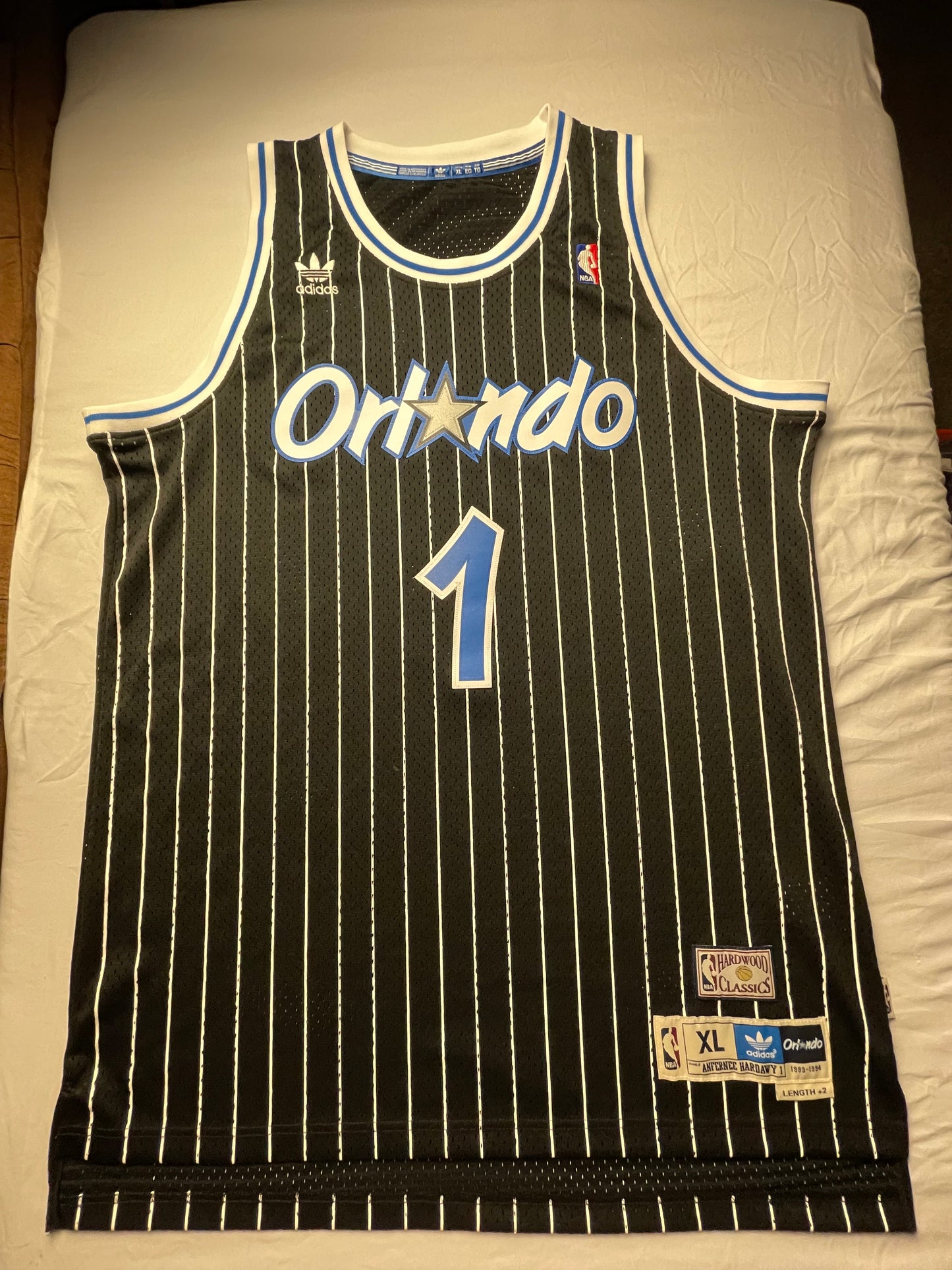 Adidas (XL) Anfernee (penny) Hardaway or Orlando Magic jersey