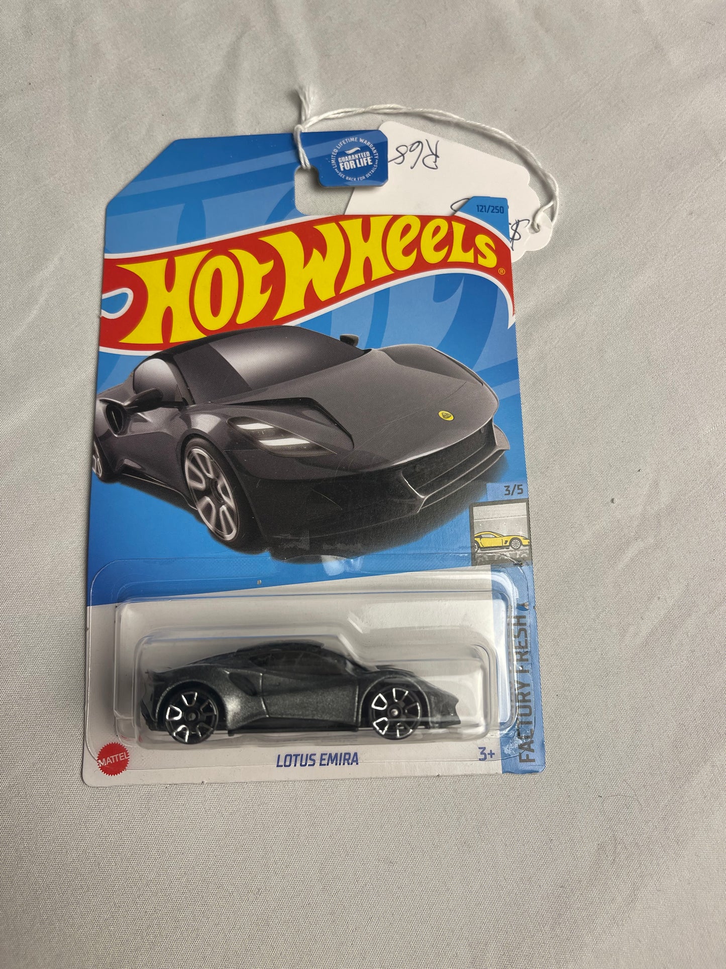2023 Hot Wheels Lotus Emira Gray 121/250 1:64 Diecast Car Factory Fresh Series