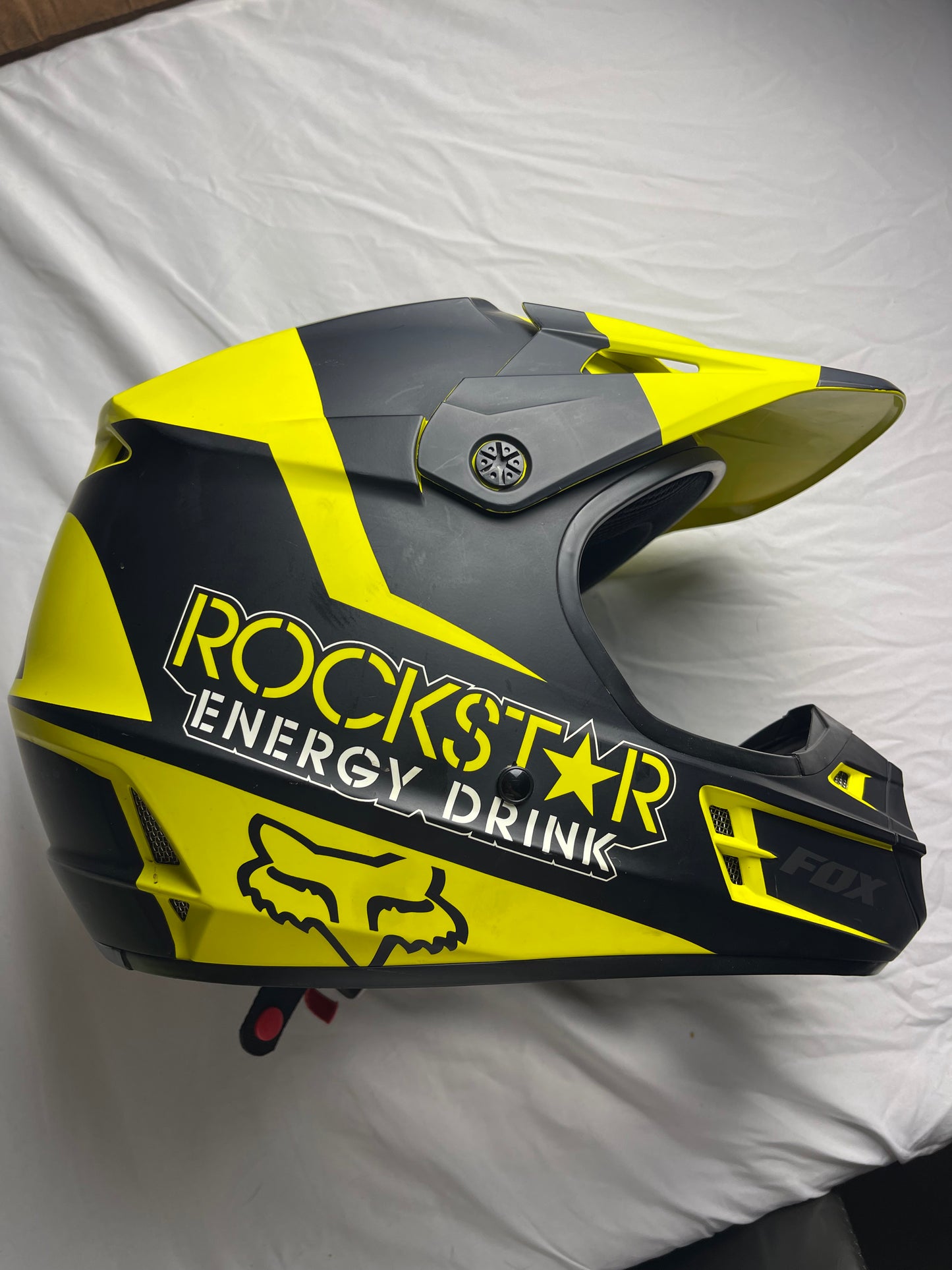 Fox V1 Rockstar Energy Drink MTX Helmet Size XL