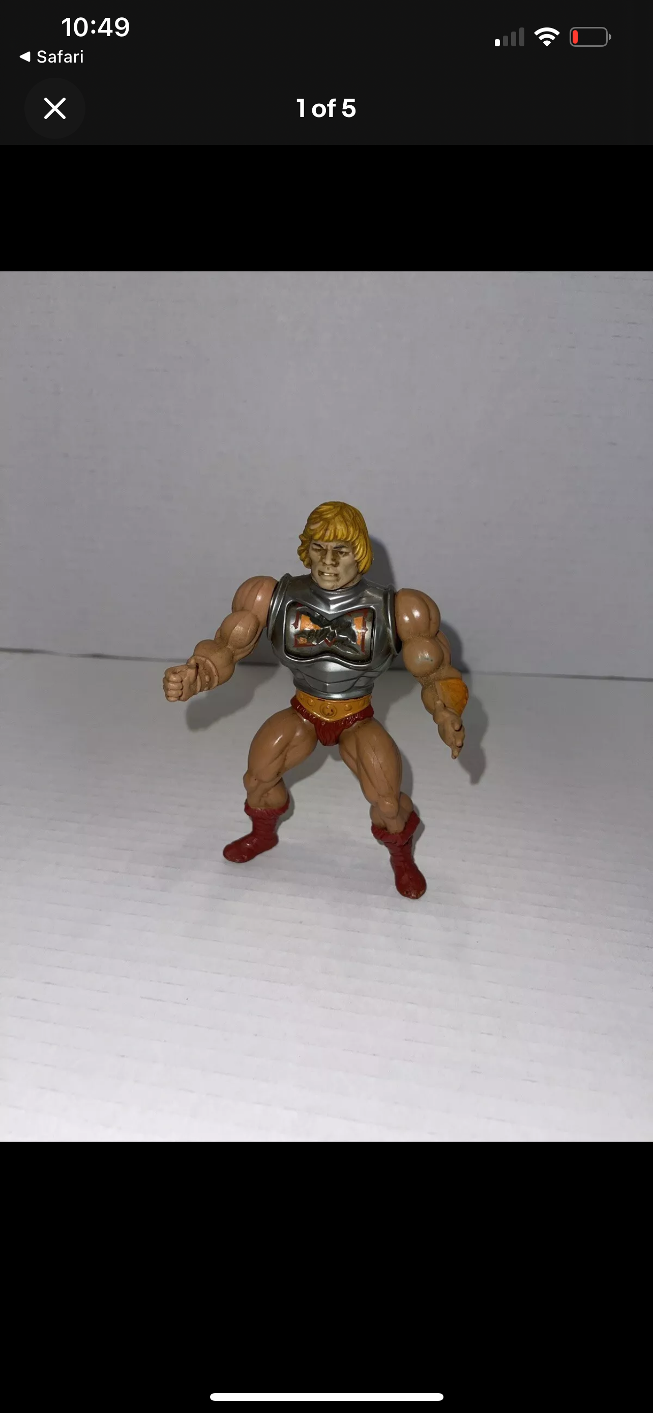 1983 Vintage MOTU Mattel Battle Armor He-Man Soft Head