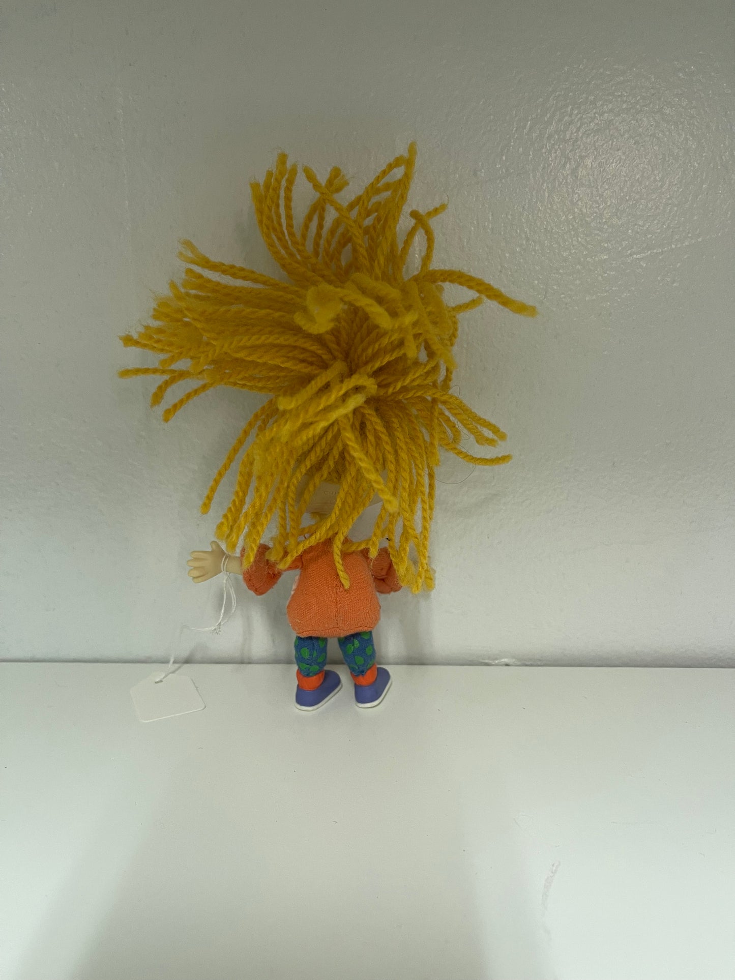 RARE 1997 Mattel Rugrats - Angelica Pickles - Collectible Soft Toy Doll Figure(missing coat)