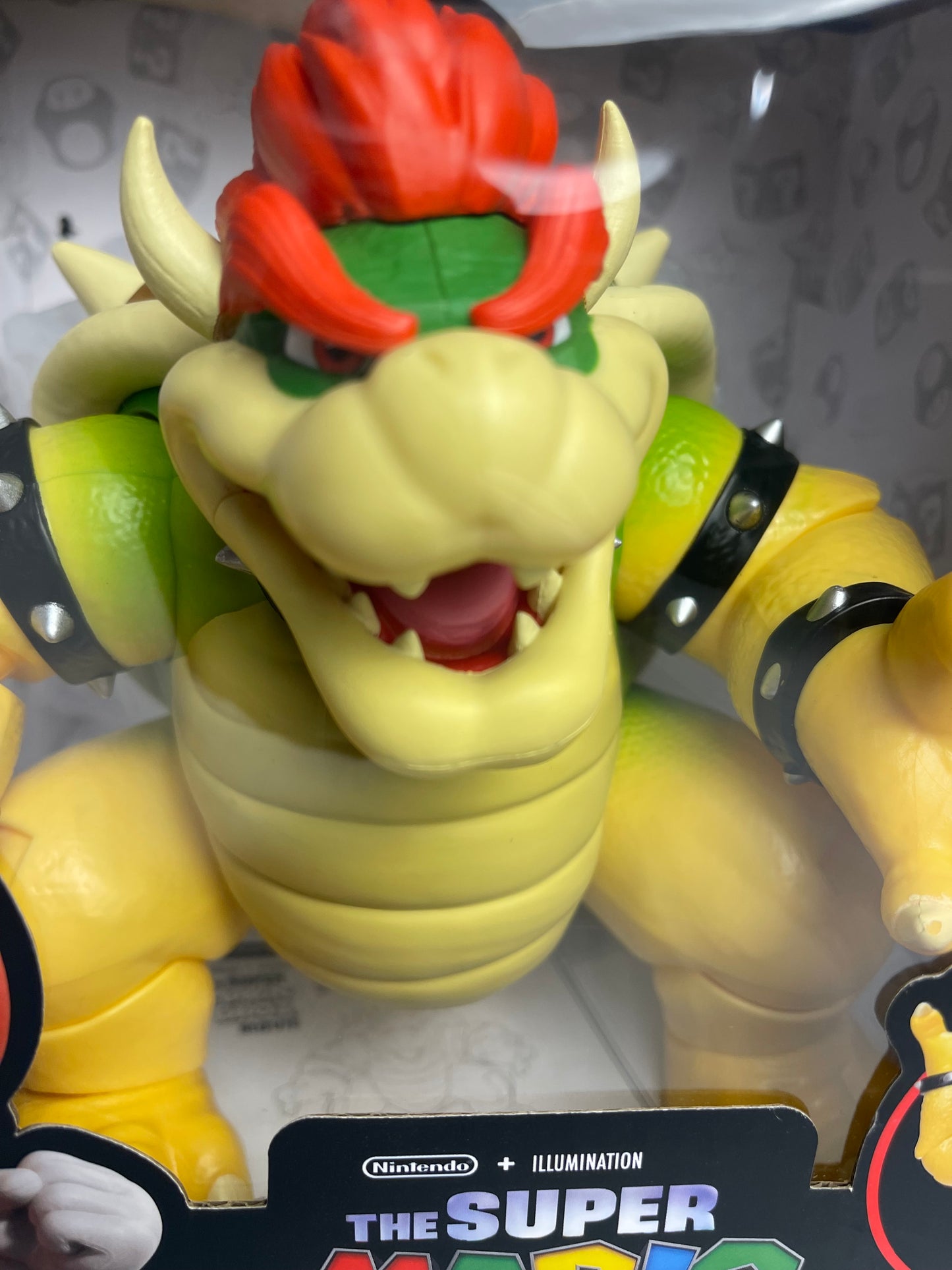 Super Mario Bros Movie 2023 Bowser 7" Figure Fire Breathing Jakks Nintendo (used)