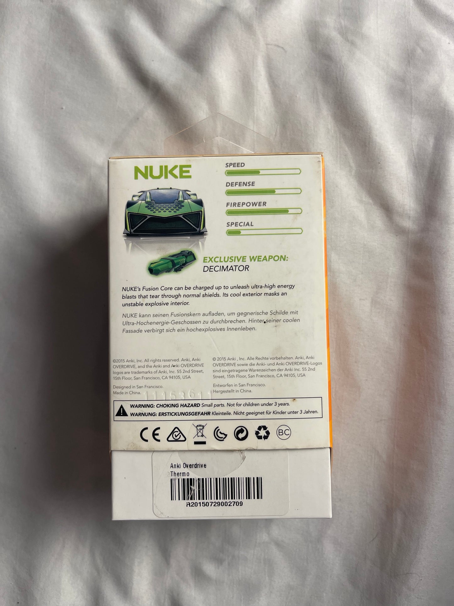 Anki OVERDRIVE Nuke Expansion Car package.