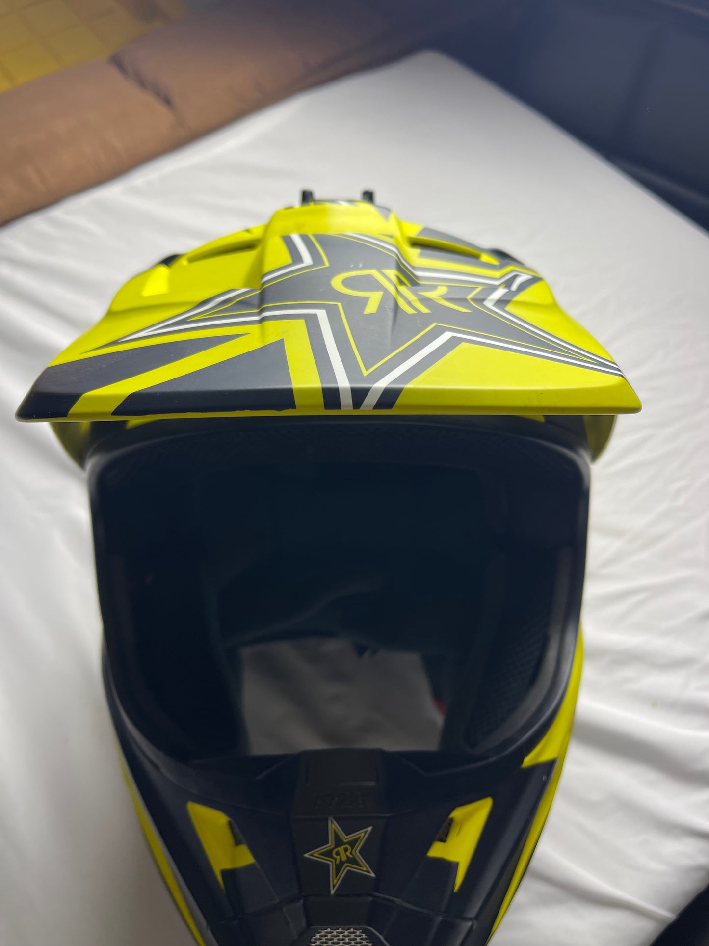 Fox V1 Rockstar Energy Drink MTX Helmet Size XL