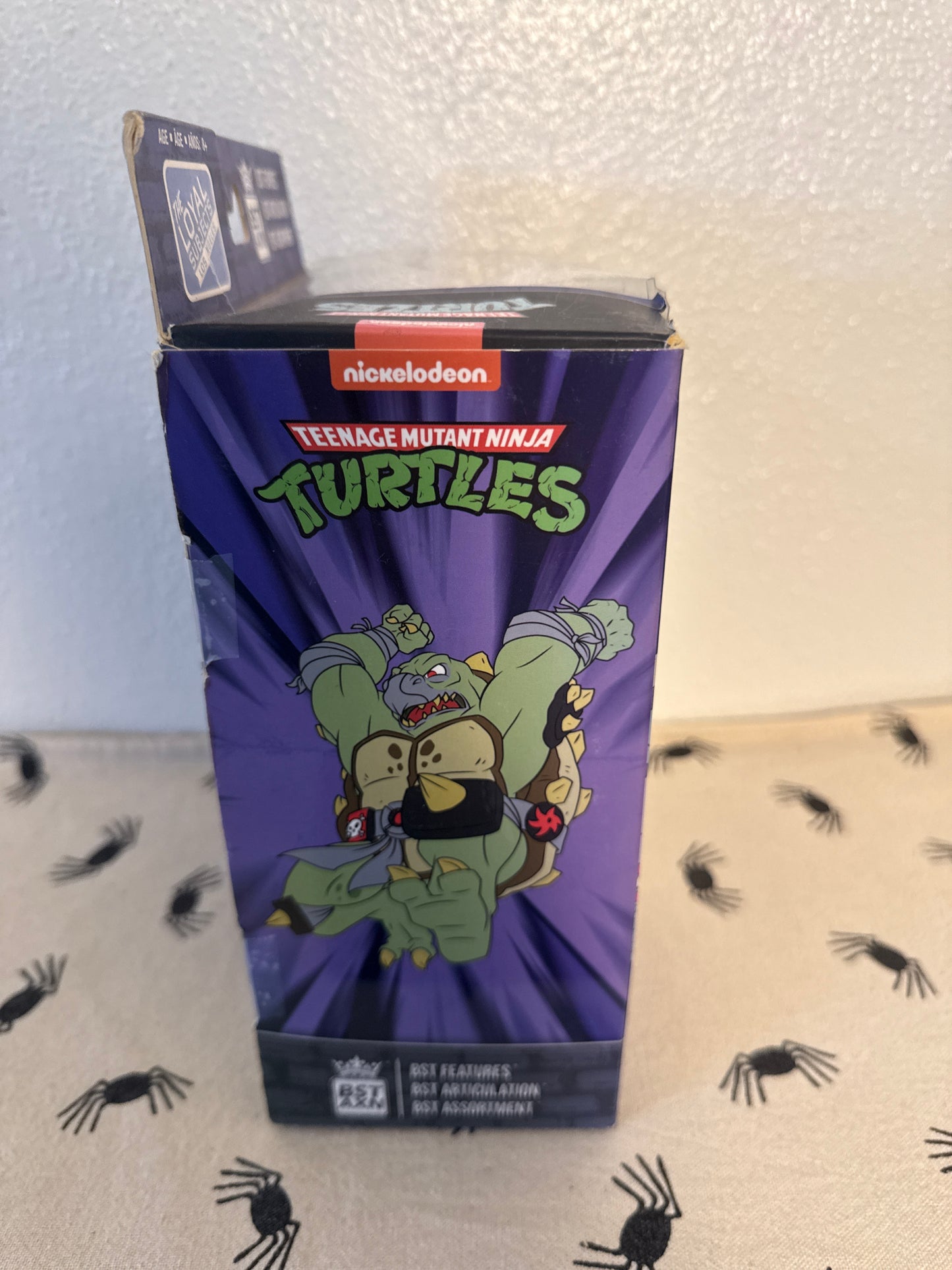 TMNT Tokka Teenage Mutant Ninja Turtles BST AXN Action Figure(package sun faded & damaged )
