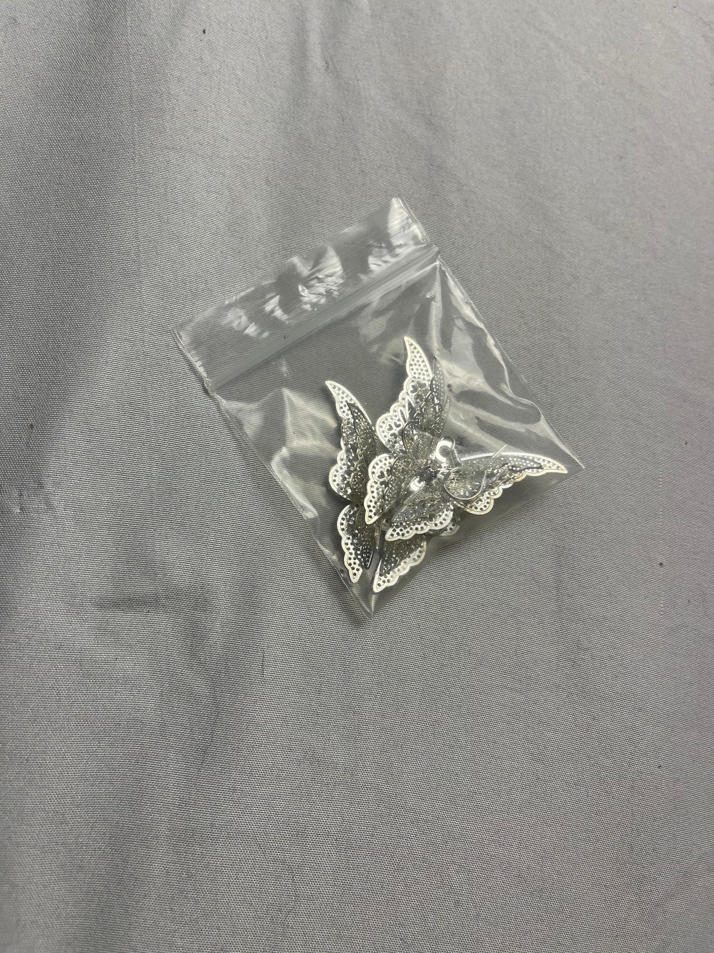 Women’s beautiful silver butterfly earrings lightweight
