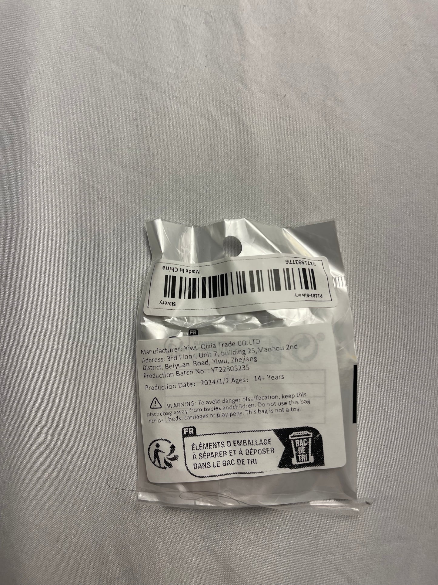 Women’s silver heart hoop earrings