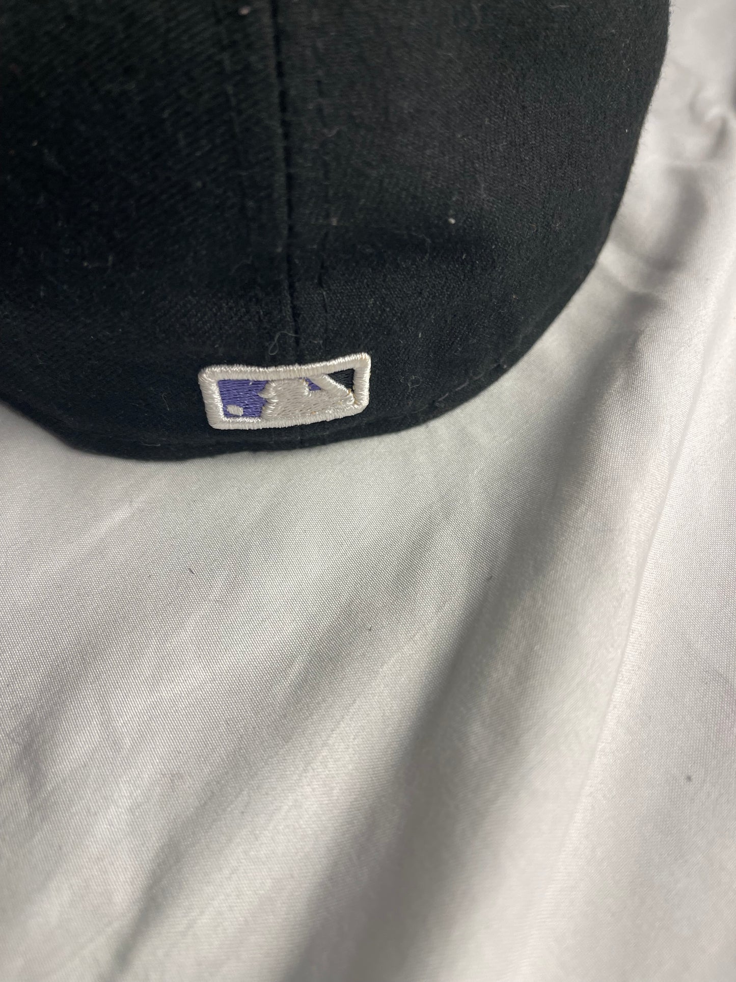 Colorado Rockies Hat Cap Size 7 3/4 Fitted New Era MLB Black Purple Baseball