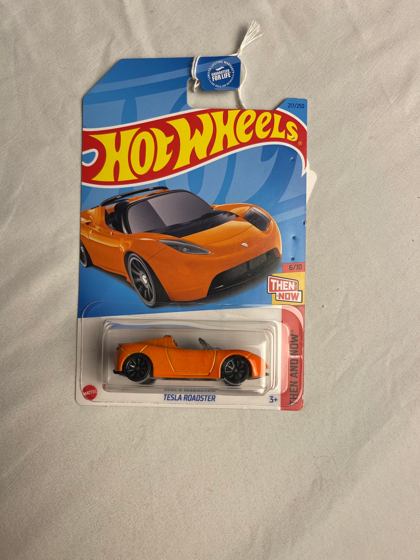 2023 HOT WHEELS 2008 TESLA ROADSTER ORANGE THEN AND NOW 6/10