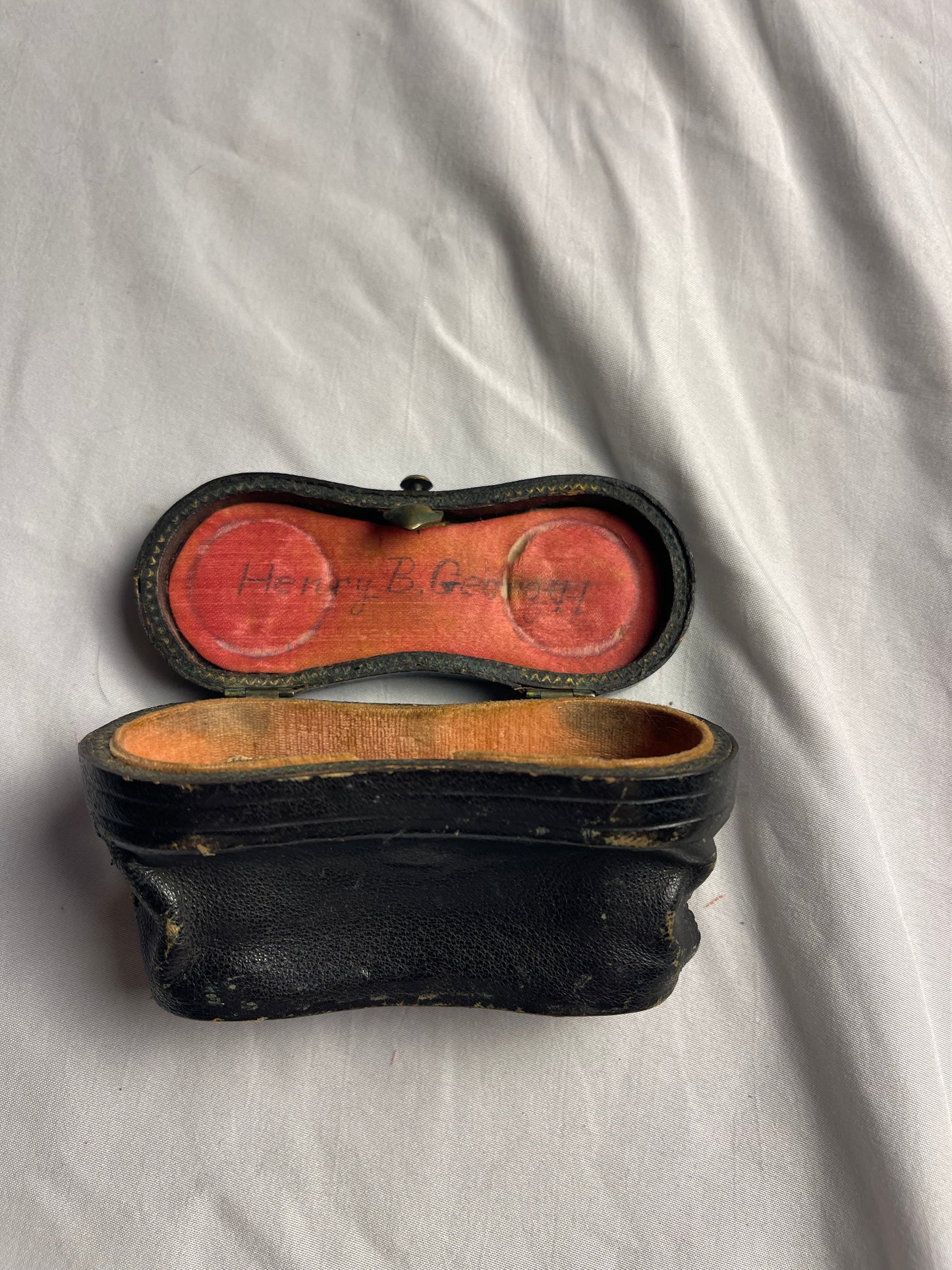 Antique Lemaire Paris Fab Binoculars & leather case