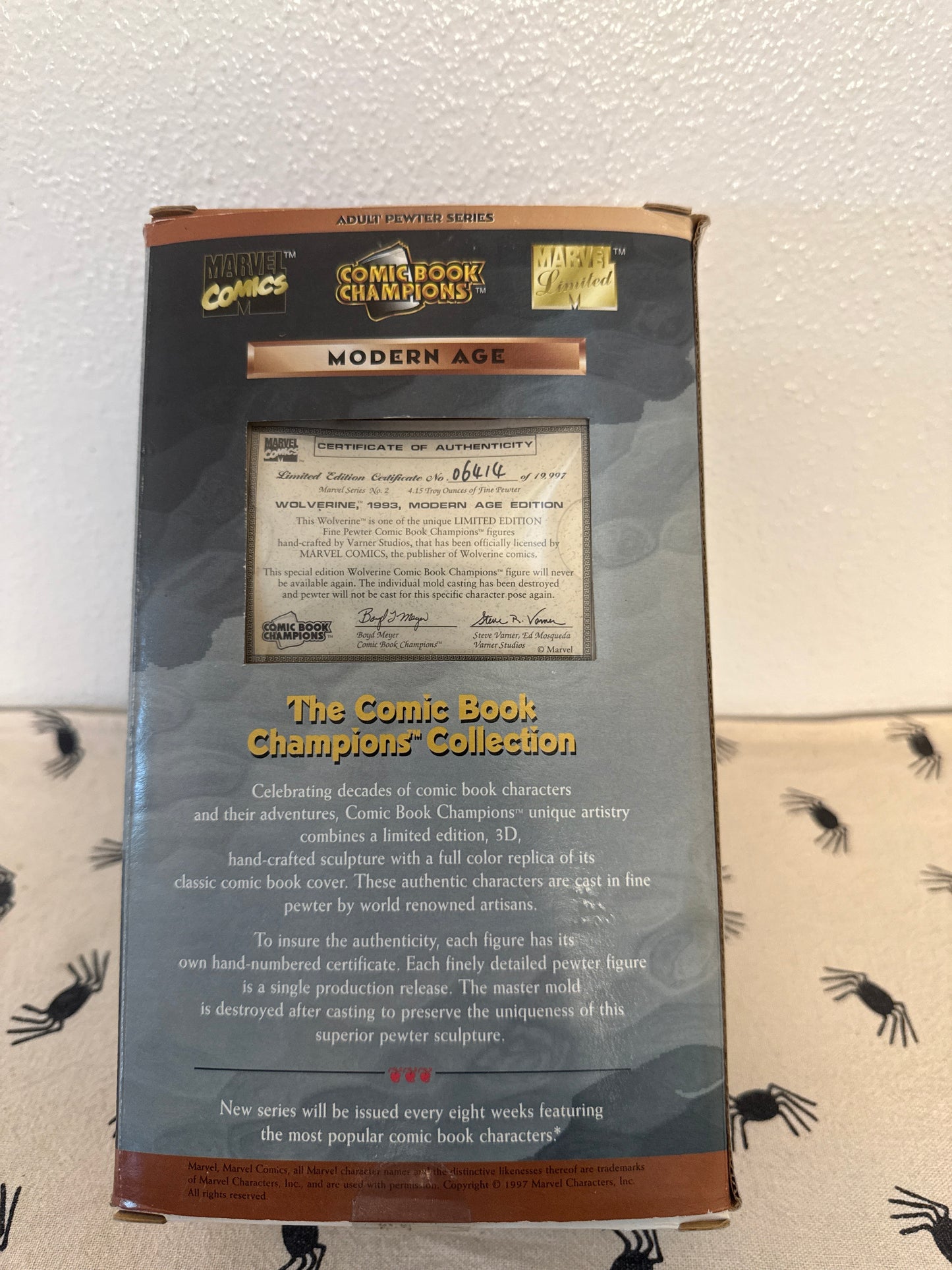 Marvel Comic Book Champions WOLVERINE Fine Pewter Figure #5189 NIB