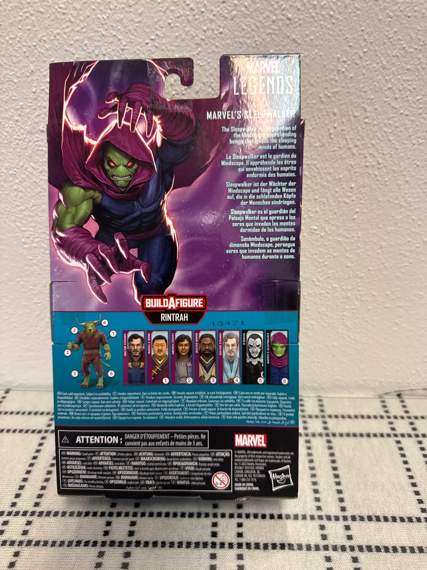2022 HASBRO~MARVEL LEGENDS~MARVEL'S SLEEPWALKER~6" ACT FIG~NIB R1