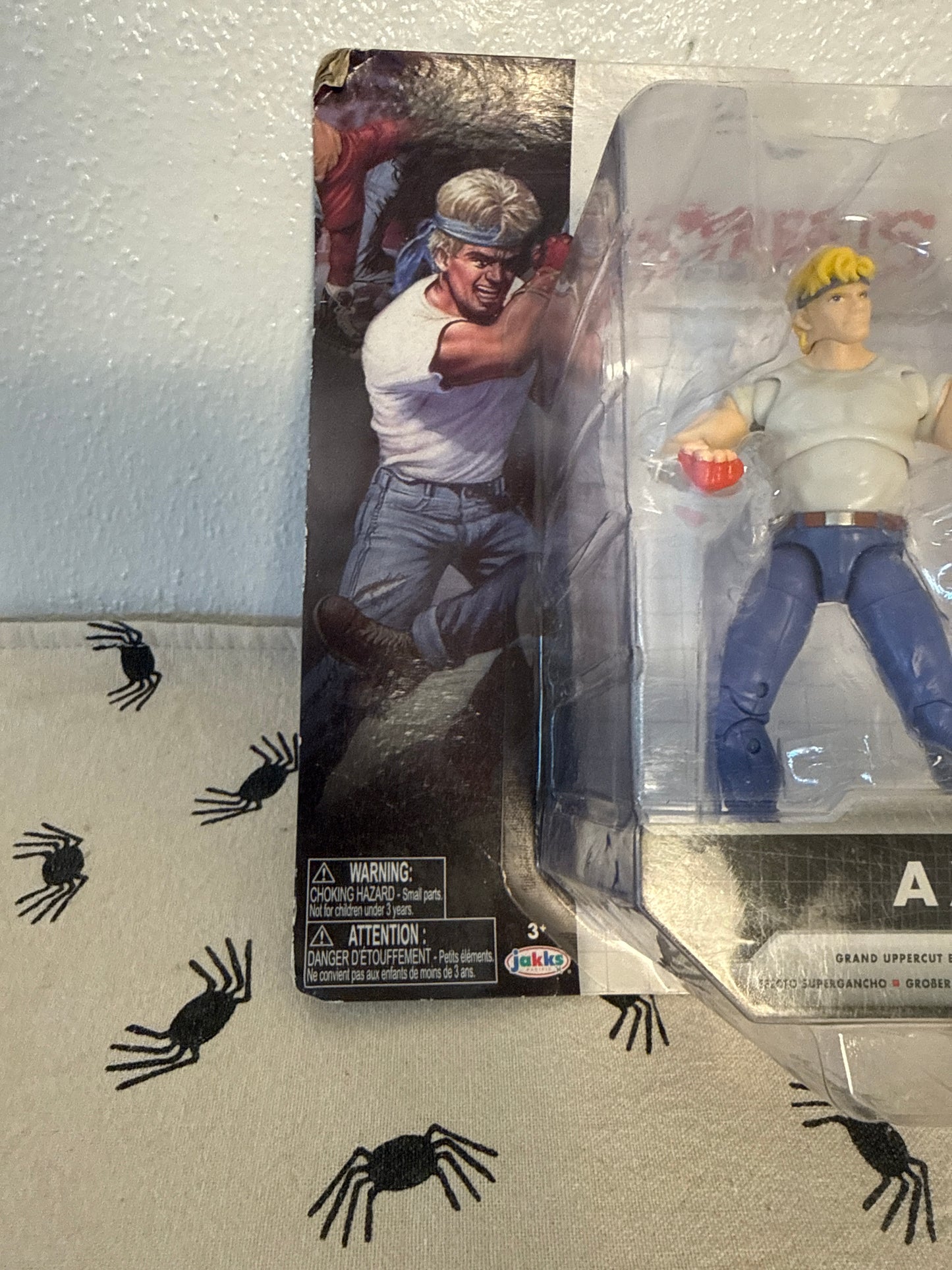 Jakks Pacific Sega Streets of Rage Axel 4 Inch Action Figure New in Package(package sun faded and damaged )