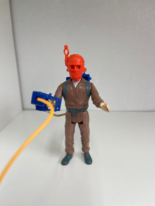 The Real Ghostbusters Slimed Heroes 1984 Peter Venkman with a Vintage 1990 slimed hero’s mask