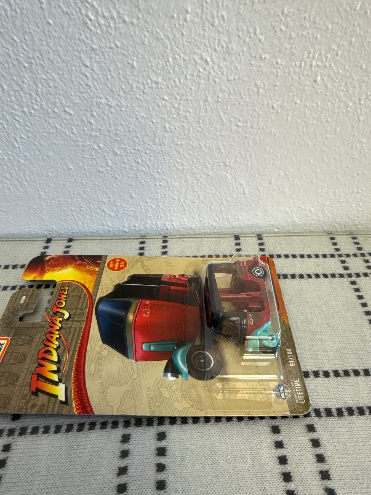 New! Matchbox 2024 MBX Indiana Jones 51/100 MBX Tangiers Tuk Tuk 2024 VHTF!(package damaged )