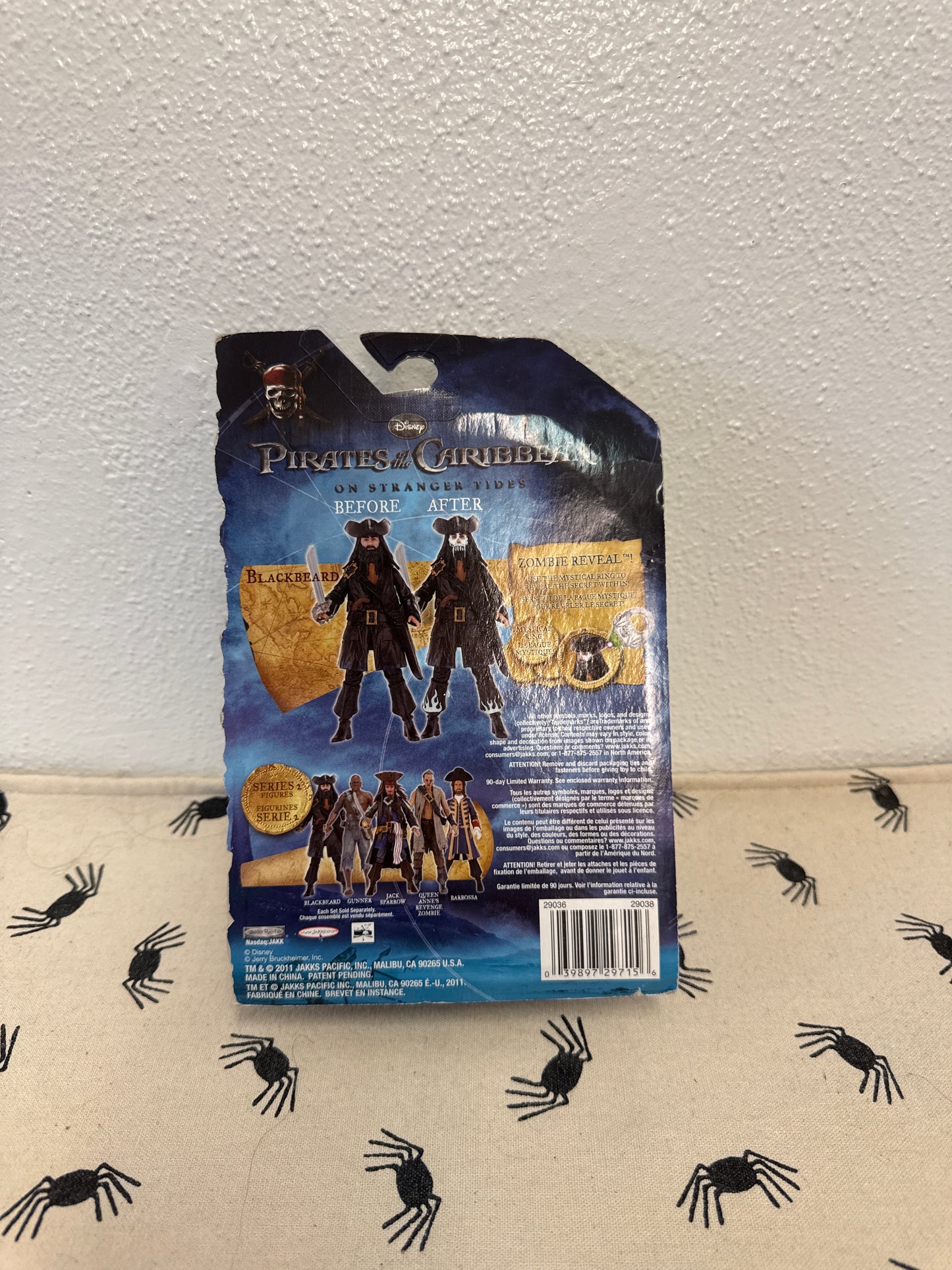 Disney Pirates Of The Caribbean Blackbeard Action Fig.