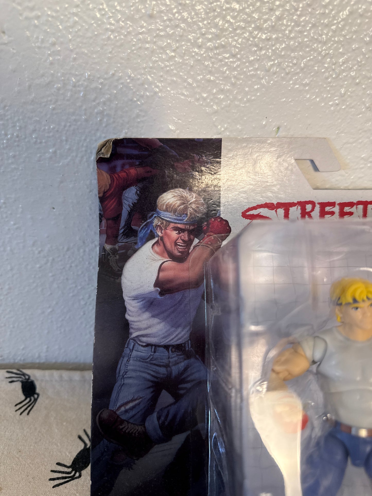 Jakks Pacific Sega Streets of Rage Axel 4 Inch Action Figure New in Package(package sun faded and damaged )