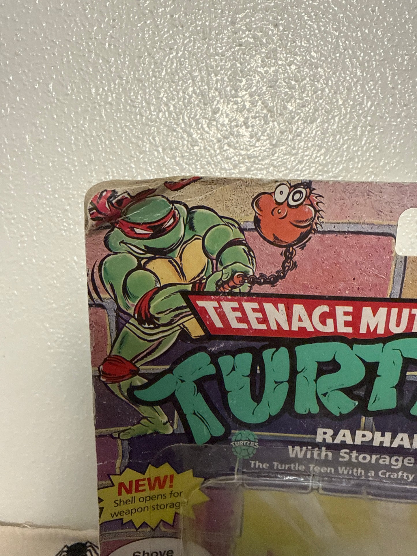 Raphael Storage Shell Teenage Mutant Ninja Turtles TMNT Playmates Retro(sun faded) (damaged package)