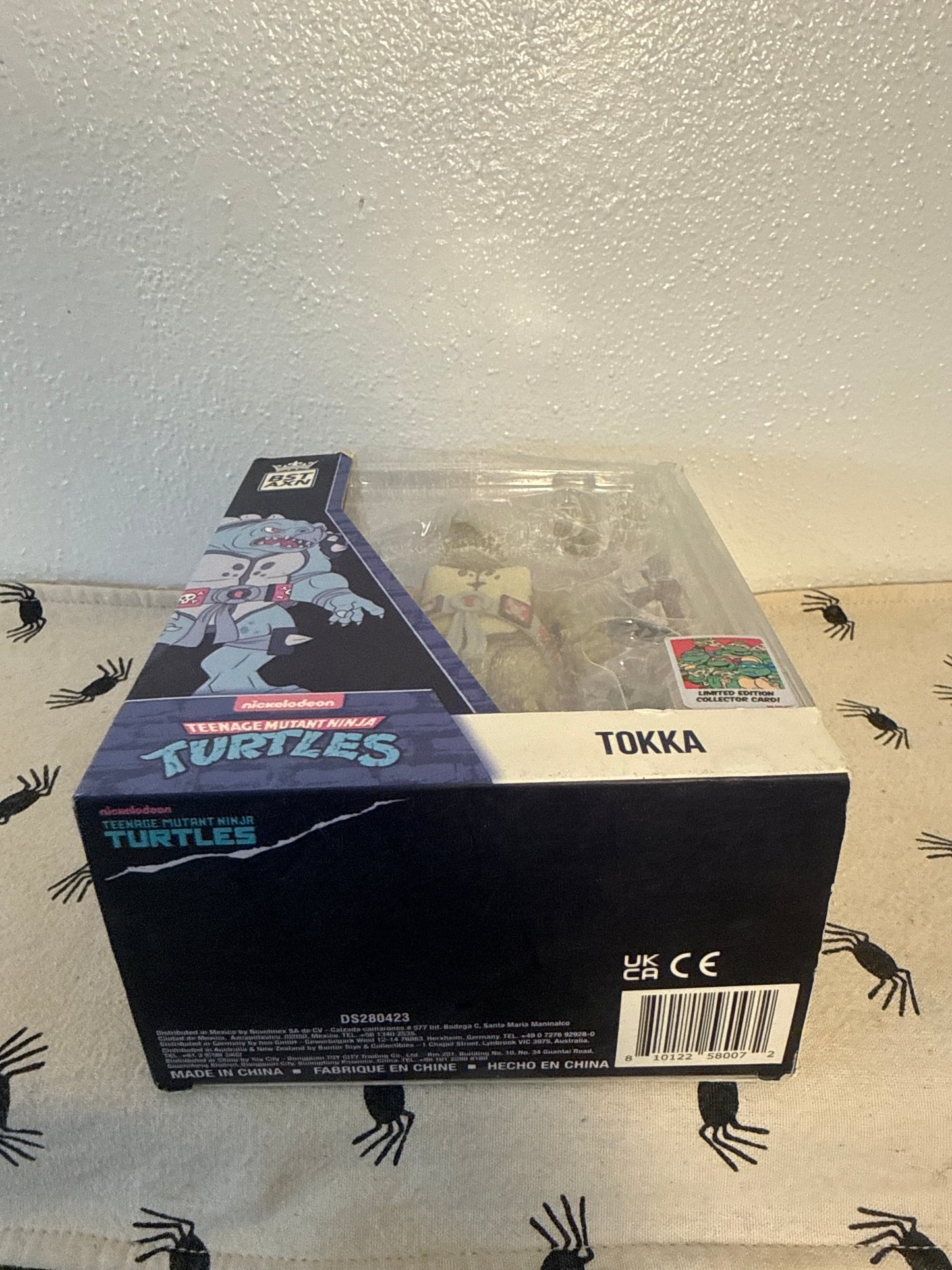 TMNT Tokka Teenage Mutant Ninja Turtles BST AXN  Action Figure(package sun faded & damaged )