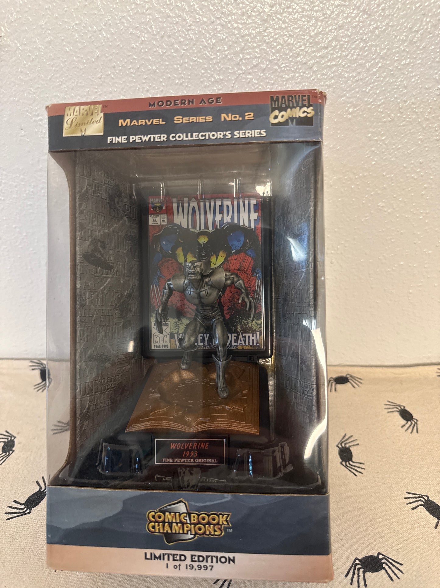 Marvel Comic Book Champions WOLVERINE Fine Pewter Figure #5189 NIB