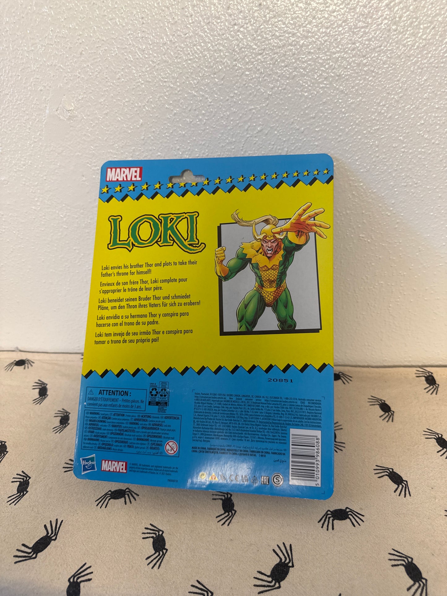 LOKI Marvel Legends Classic retro 6" action figure F5883 Hasbro