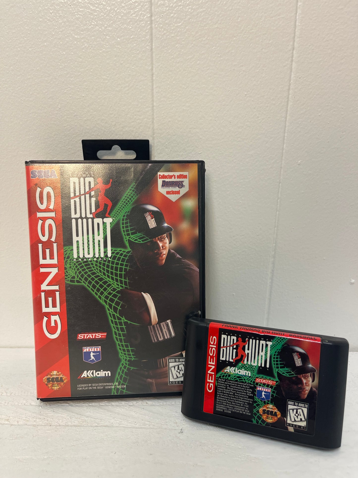 Frank Thomas Big Hurt Baseball Sega Genesis 1995 Complete CIB