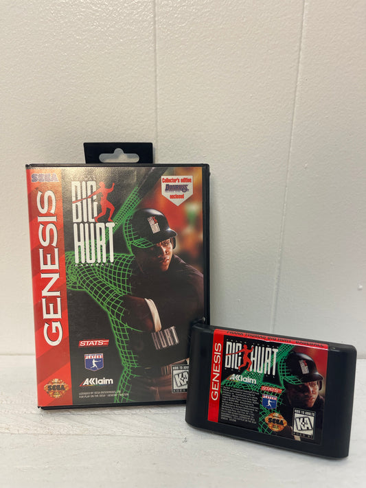 Frank Thomas Big Hurt Baseball Sega Genesis 1995 Complete CIB