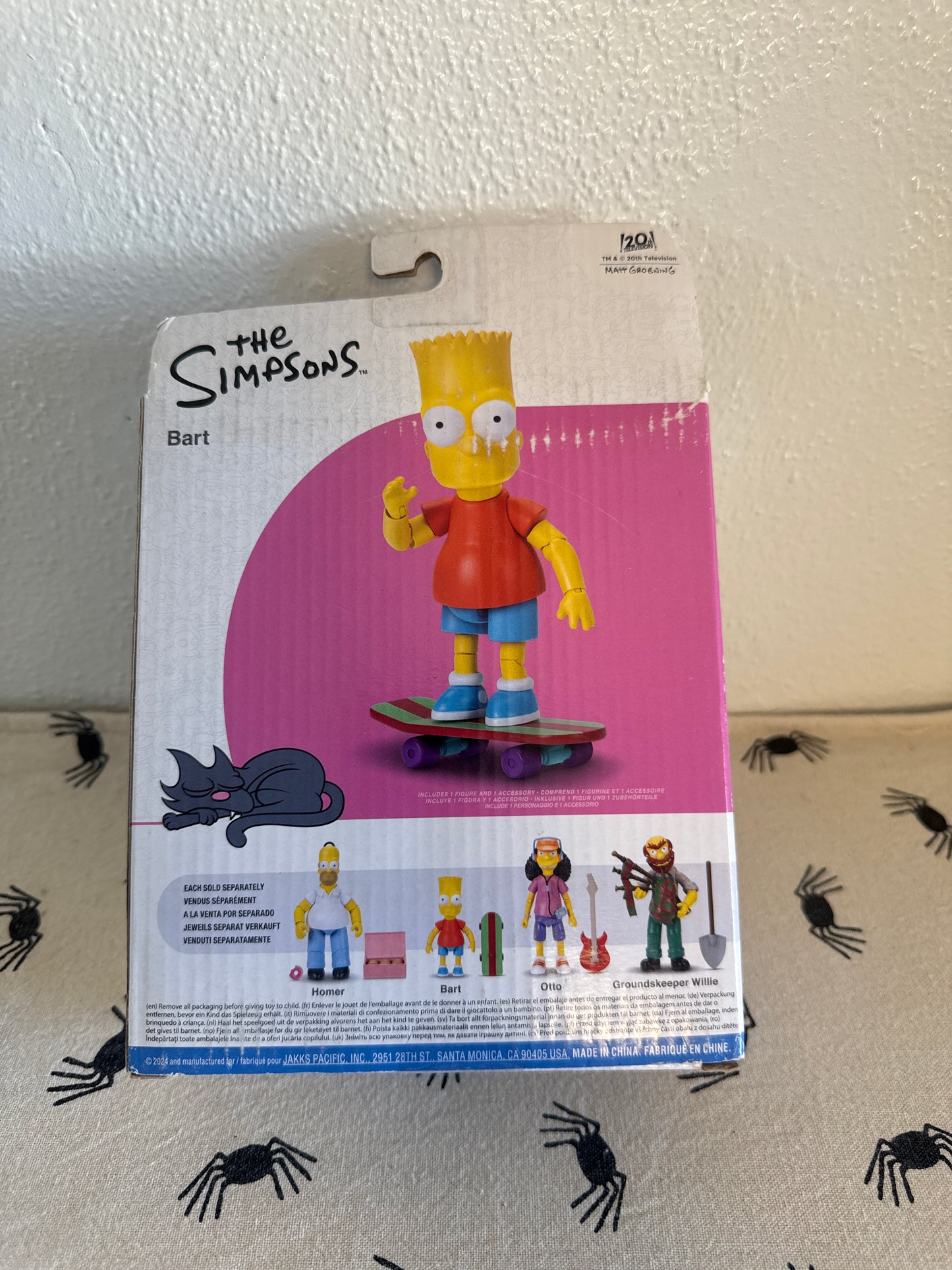 Bart Simpson Jakks Pacific The Simpsons 5" scale action figure new(sun faded box )