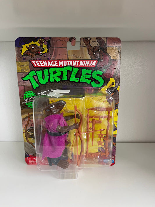 PLAYMATES 2023 TMNT RE-ISSUE MASTER SPLINTER ACTION FIGURE SEALED RETRO